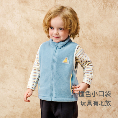 童泰婴儿马甲宝宝立领上衣坎肩