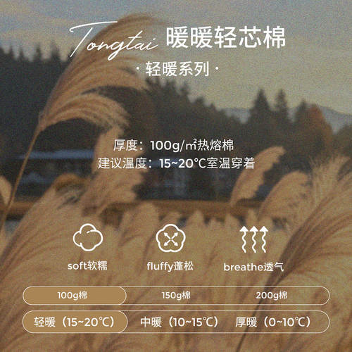 童泰宝宝套装秋冬季纯棉夹棉婴儿内衣儿童加厚上衣男女童高腰裤子 - 图2
