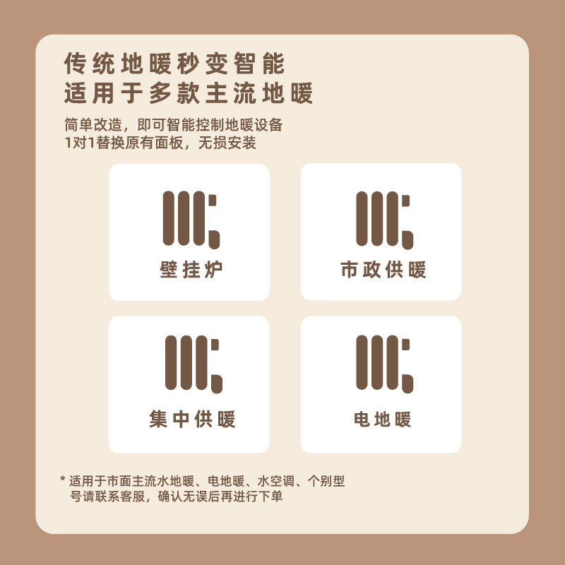 已接入米家新M2希到Heatcold水电地暖智能温控器小爱同学控制面板