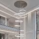 Villa hollow living room large chandelier hollow staircase chandelier