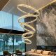 Villa crystal living room overhead chandelier duplex floor chandelier