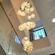 Gypsophila chandelier 15cm diameter lampshade + 5m wick