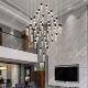 Villa spacious living room large chandelier duplex floor light luxury crystal lamp high-end modern art hollow staircase lamps