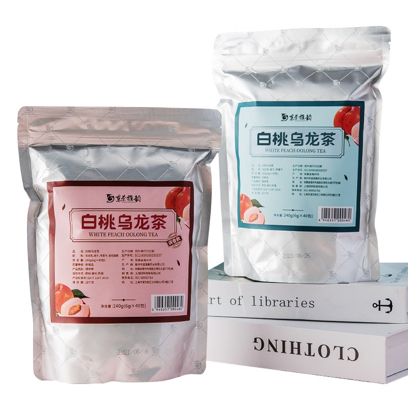 东茶雅韵白桃乌龙茶原叶三角茶包水果茶蜜桃乌龙餐饮商用冲泡冷泡 - 图3