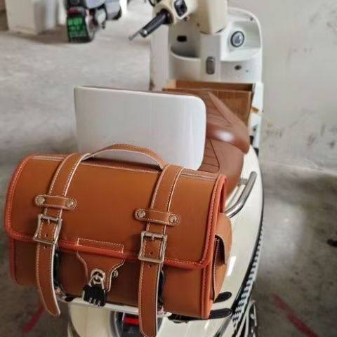 爆款摩托车后尾箱包后座电瓶车复古货架大容量包包侧包挂包,淘宝优惠券,粉丝福利购,淘宝优惠卷