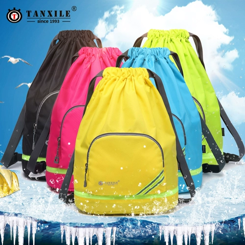 Водонепроницаемая сумка, мешочек, рюкзак, складная сумка через плечо, сумка для путешествий, спортивная сумка, на шнурках