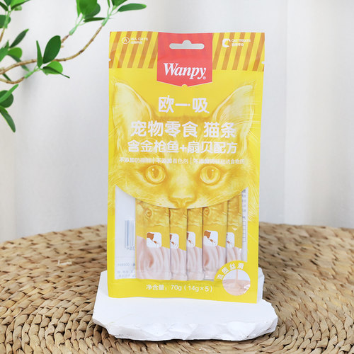 wanpy顽皮欧一吸猫条猫零食猫湿粮猫零食罐妙鲜封包成猫幼猫补水 - 图2