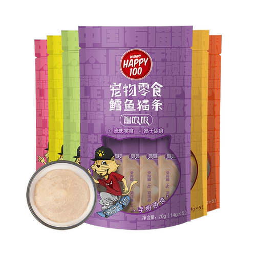 wanpy顽皮欧一吸猫条猫零食猫湿粮猫零食罐妙鲜封包成猫幼猫补水 - 图0