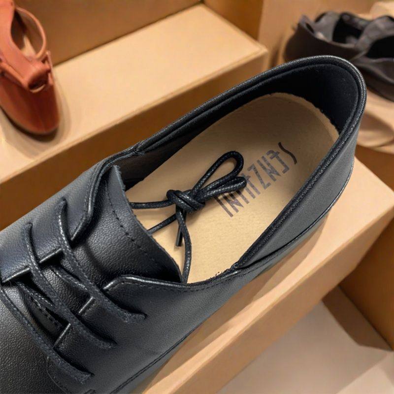 专柜正品头层羊皮乐福鞋女牛皮厚底舒适皮鞋女英伦风真皮深口单鞋,淘宝优惠券,粉丝福利购,淘宝优惠卷