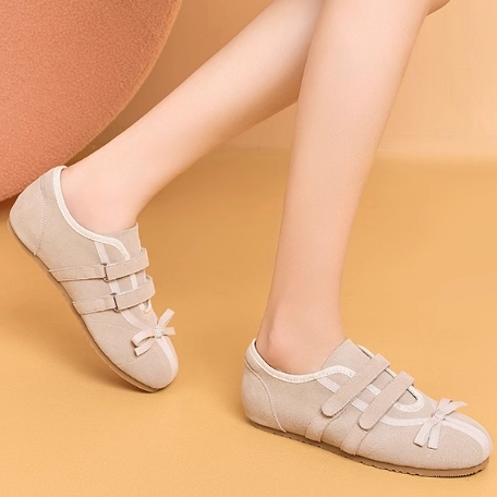 专柜正品真皮德训鞋女2025春秋魔术贴芭蕾舞磨砂皮玛丽珍休闲板鞋,淘宝优惠券,粉丝福利购,淘宝优惠卷