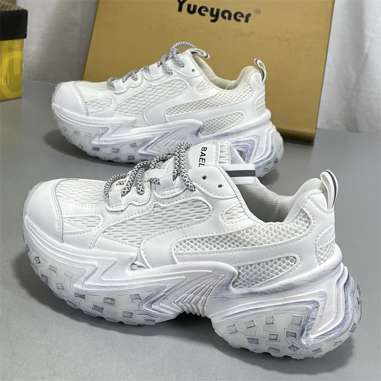 月芽儿真皮巴黎厚底榴莲底百搭做旧增高老爹鞋透气运动休闲鞋女,淘宝优惠券,粉丝福利购,淘宝优惠卷