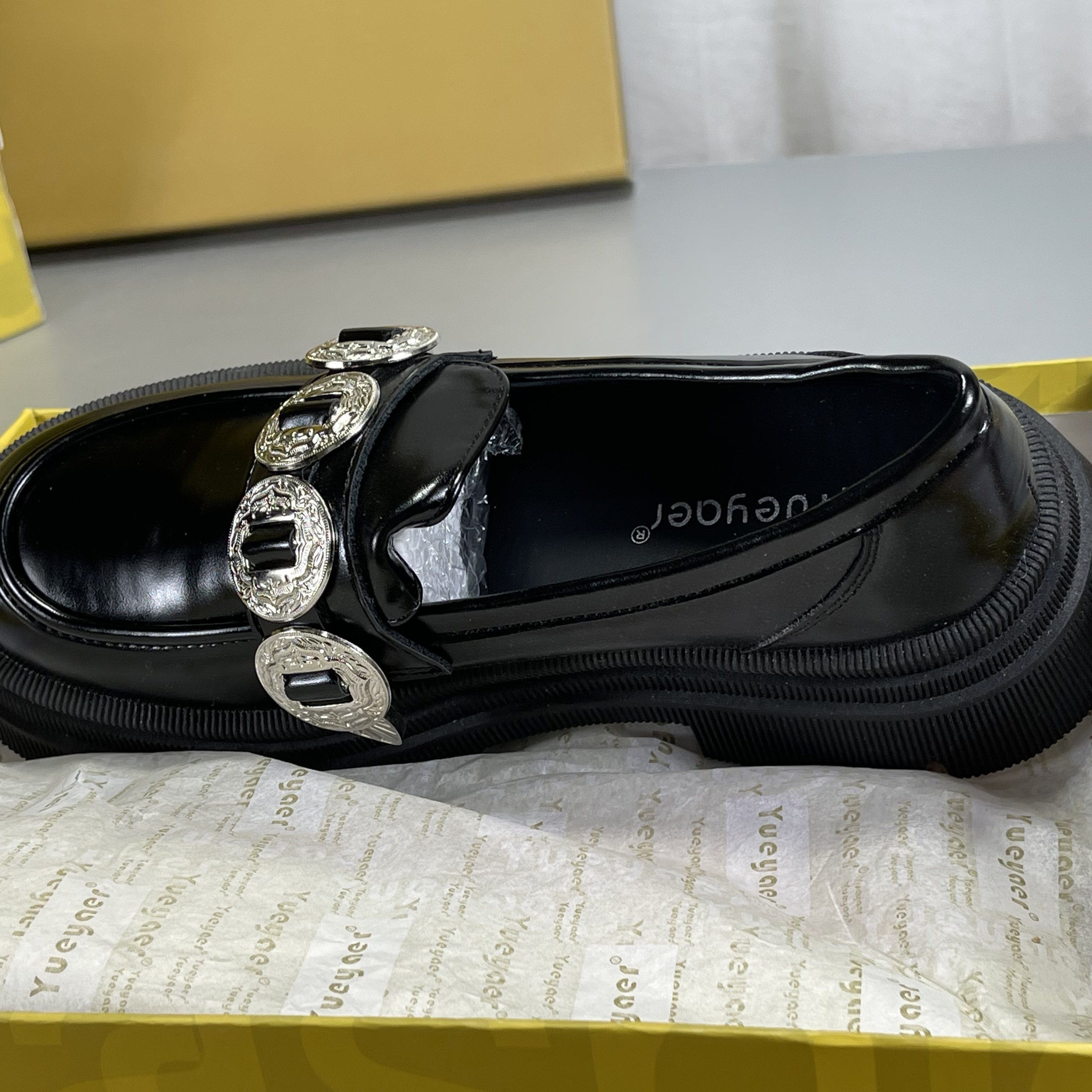 月芽儿厚底乐福鞋女真皮2022秋冬新款休闲一脚蹬复古英伦风小皮鞋,淘宝优惠券,粉丝福利购,淘宝优惠卷