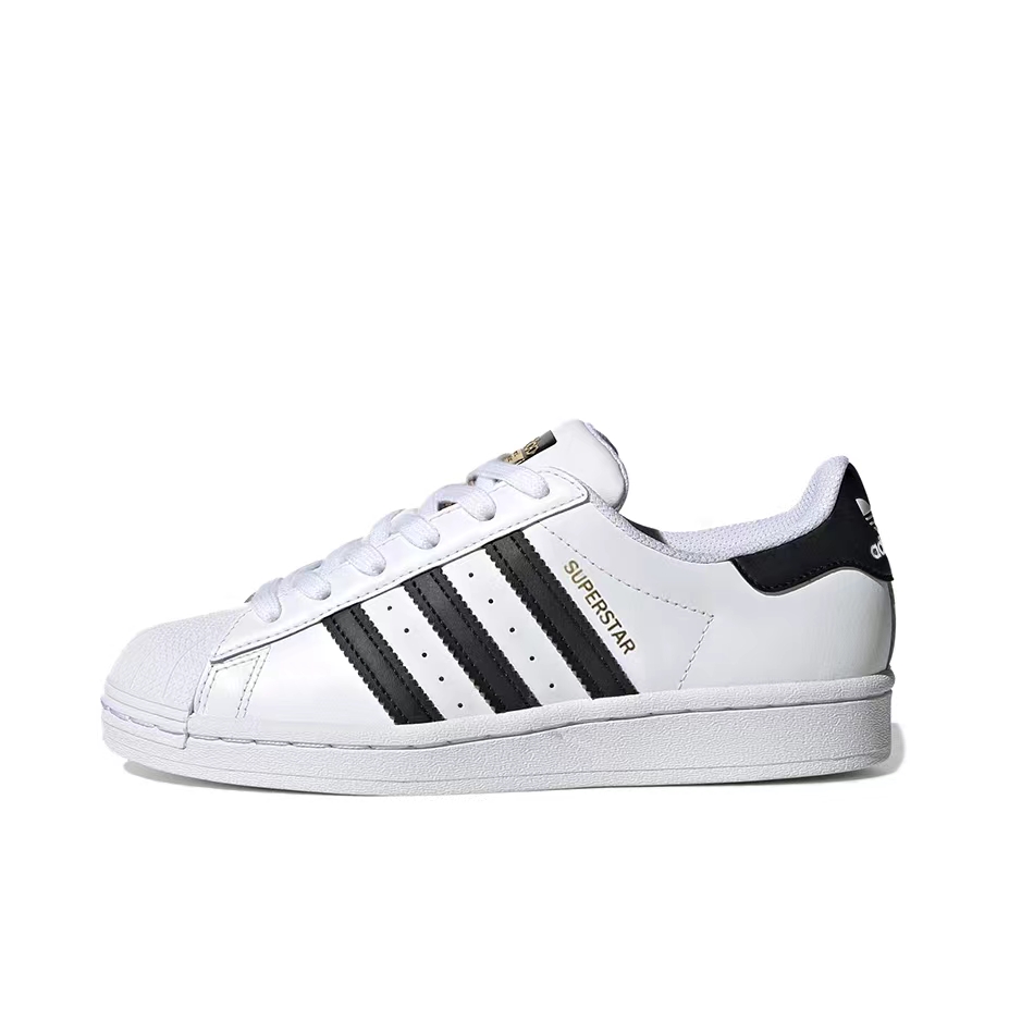 ADIDAS三叶草 SUPERSTAR 阿迪达斯经典贝壳头金标情侣板鞋 EG4958