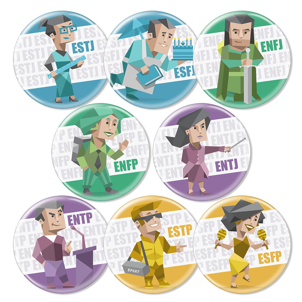 16型人格吧唧徽章冰箱贴MBTI周边谷子胸章线条小狗痛包挂饰配件,淘宝优惠券,粉丝福利购,淘宝优惠卷