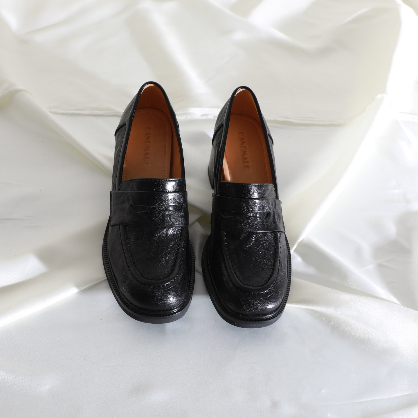 莲花府邸2026春季时尚女鞋中口一脚蹬通勤工作鞋百搭粗跟羊皮女鞋,淘宝优惠券,粉丝福利购,淘宝优惠卷