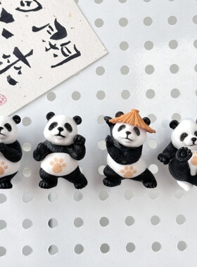 熊猫冰箱贴磁贴可爱卡通创意