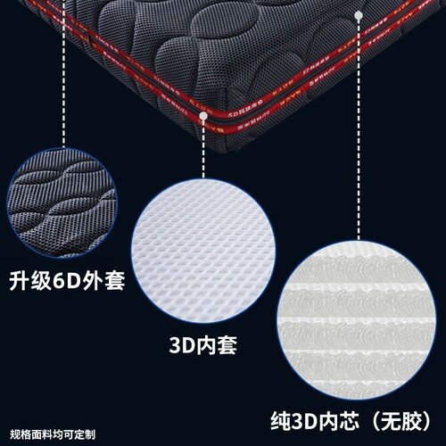 全3d空气纤维床垫透气防潮全拆式可水洗45纯6D儿童婴儿空气纤维垫 - 图0