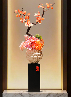 轻奢高档家居玄关造景花瓶摆件