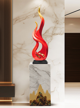 招财现代客厅风生水起装饰摆件