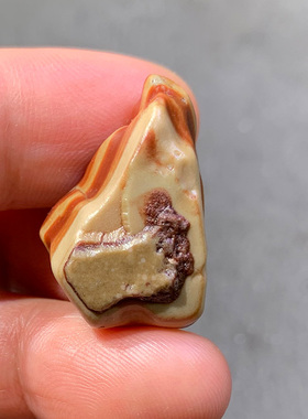 天然戈壁石 奇石 阿拉善彩玉 俏色玛瑙原石 层次感 错落有致