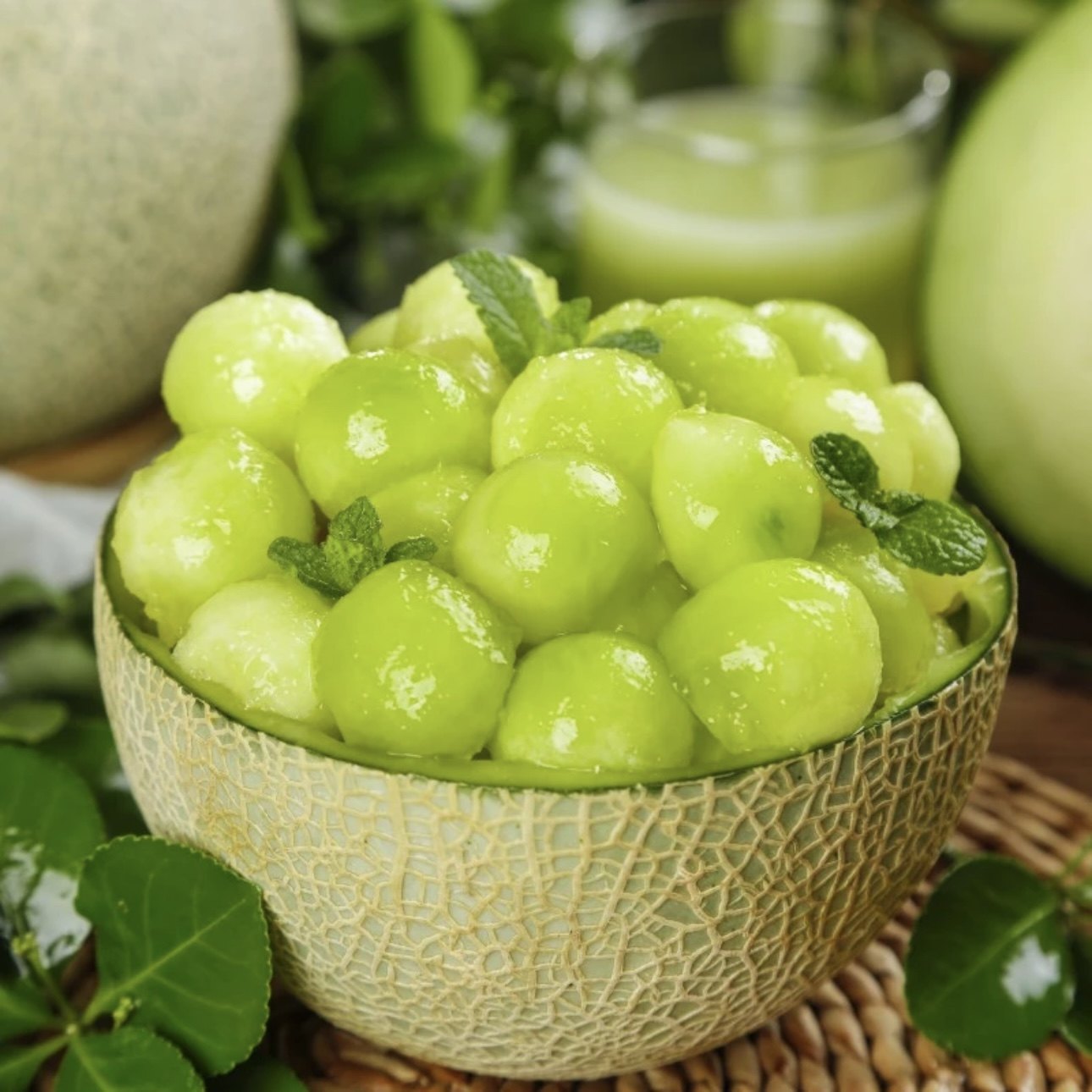 山东玫珑网纹蜜瓜网格瓜新鲜绿心哈密瓜应当季水果时令冰淇淋口感,淘宝优惠券,粉丝福利购,淘宝优惠卷