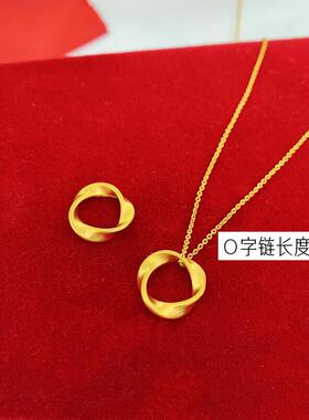 镀金沙金O字链女项链久不掉色