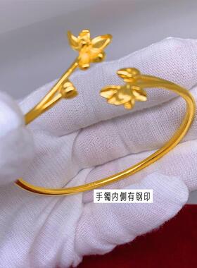 女越南沙金链之颂手镯不掉色