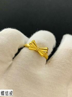 女越南沙金奢华活口戒指不掉色