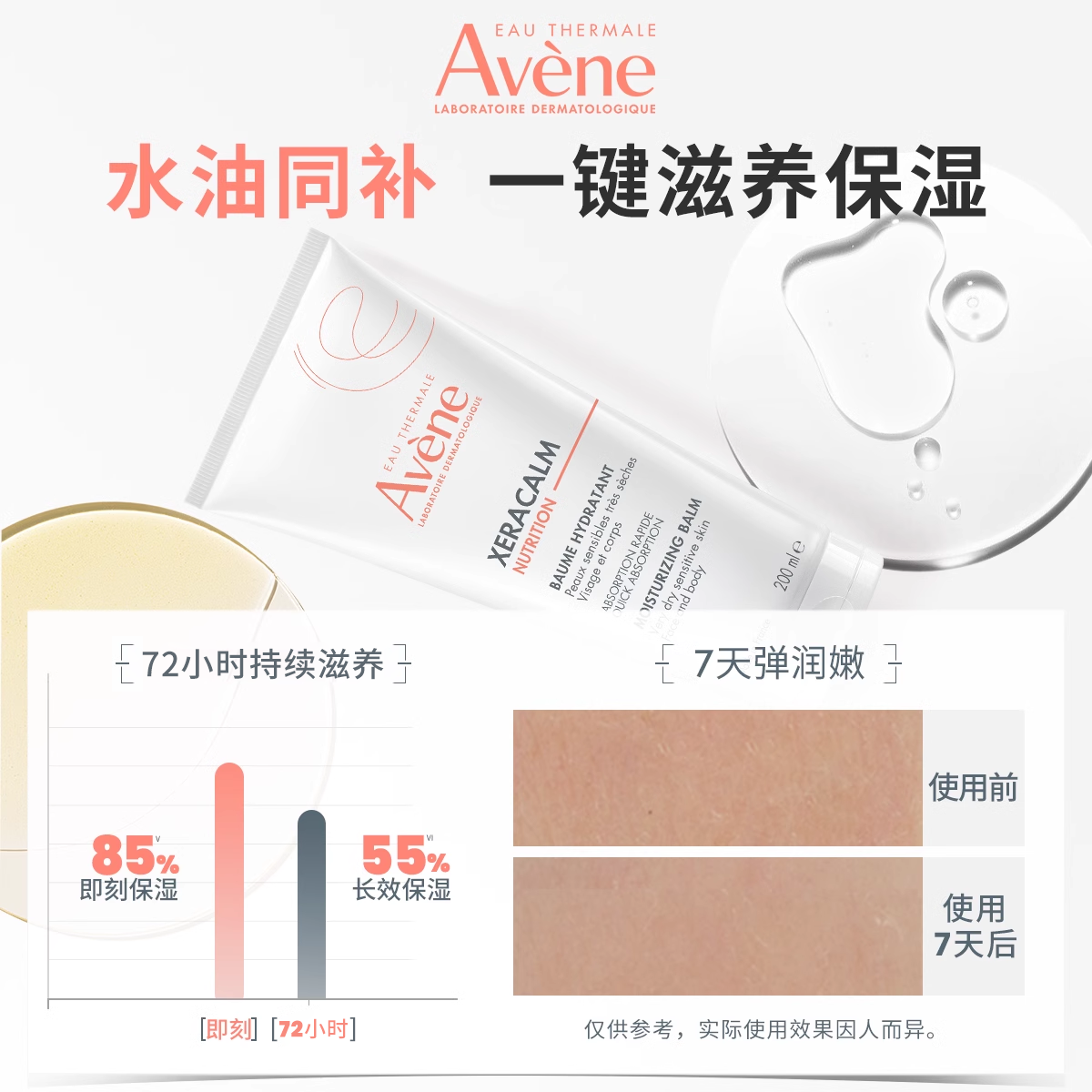 【立即抢购】雅漾三重保湿盈润乳身体乳全身滋润大容量补水官网-图2