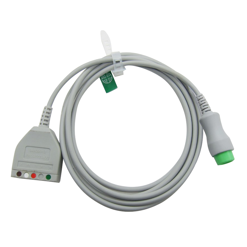 兼容T5 T8 IMP UMEC MEC监护仪通用三导主电缆分线 - 图1
