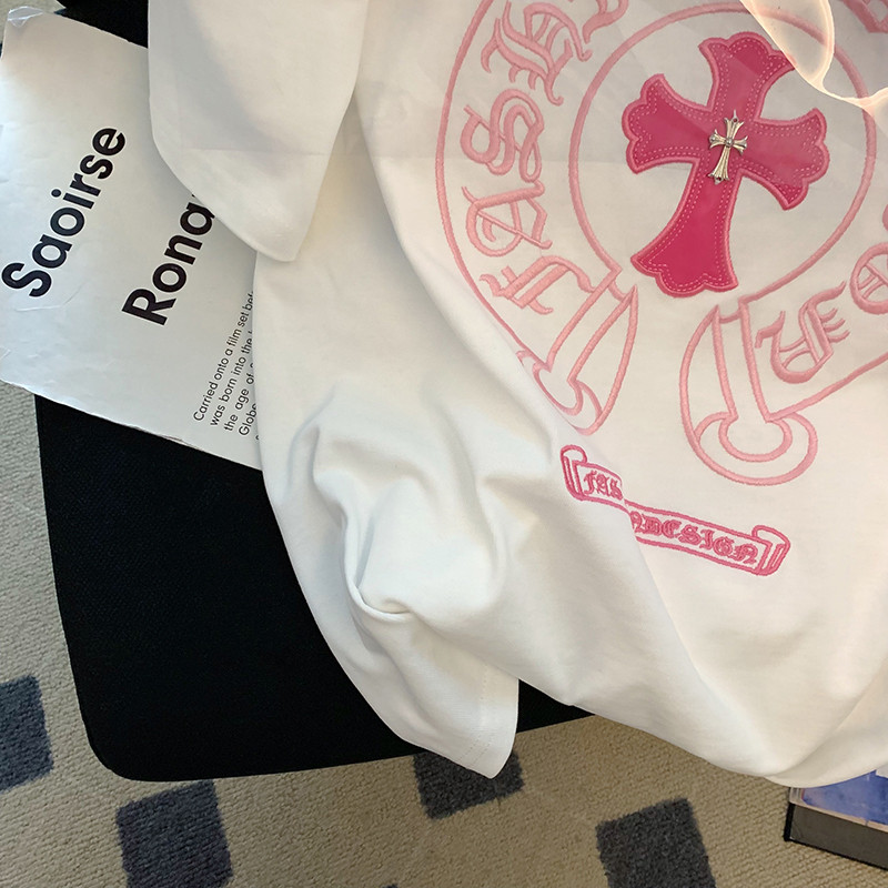 捡漏~十字架短袖t恤女宽松oversize潮牌美式复古小众高街白色上衣,淘宝优惠券,粉丝福利购,淘宝优惠卷