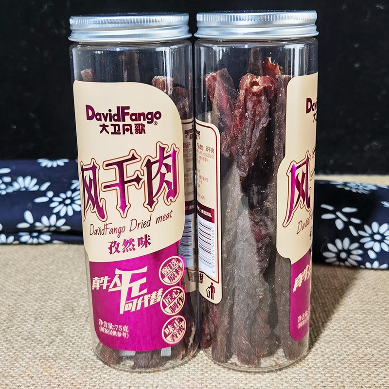 大卫凡歌风干肉干手撕猪肉风干条香辣孜然味麻辣休闲青花椒小零食 - 图2