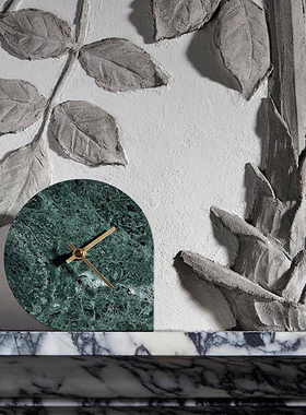 迦乐丹麦轻奢风大理石时钟