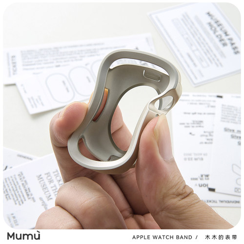 适用于苹果s10手表S9高质感保护壳包边软壳Apple watchS7/S8/SE2 - 图2