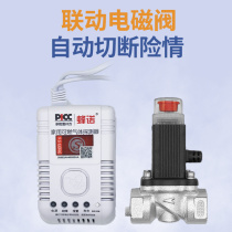 Kitchen Natural Gas Alarm Fire New National Standard Gas Leak Gas Check Detector control electromagnetic cut-off valve