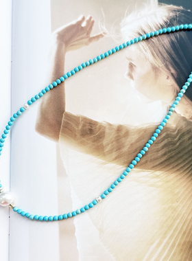 MPAY2025新款复古新中式绿松石珍珠项链