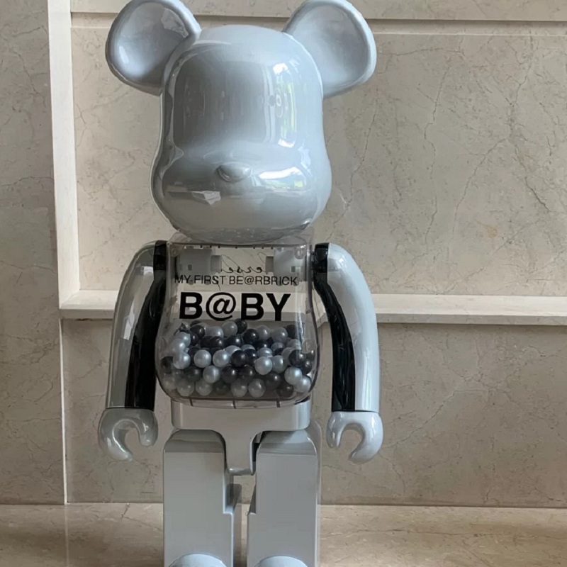 bearbrick400%星空千秋积木熊梵高暴力熊联名公仔摆件潮手办模型 - 图1