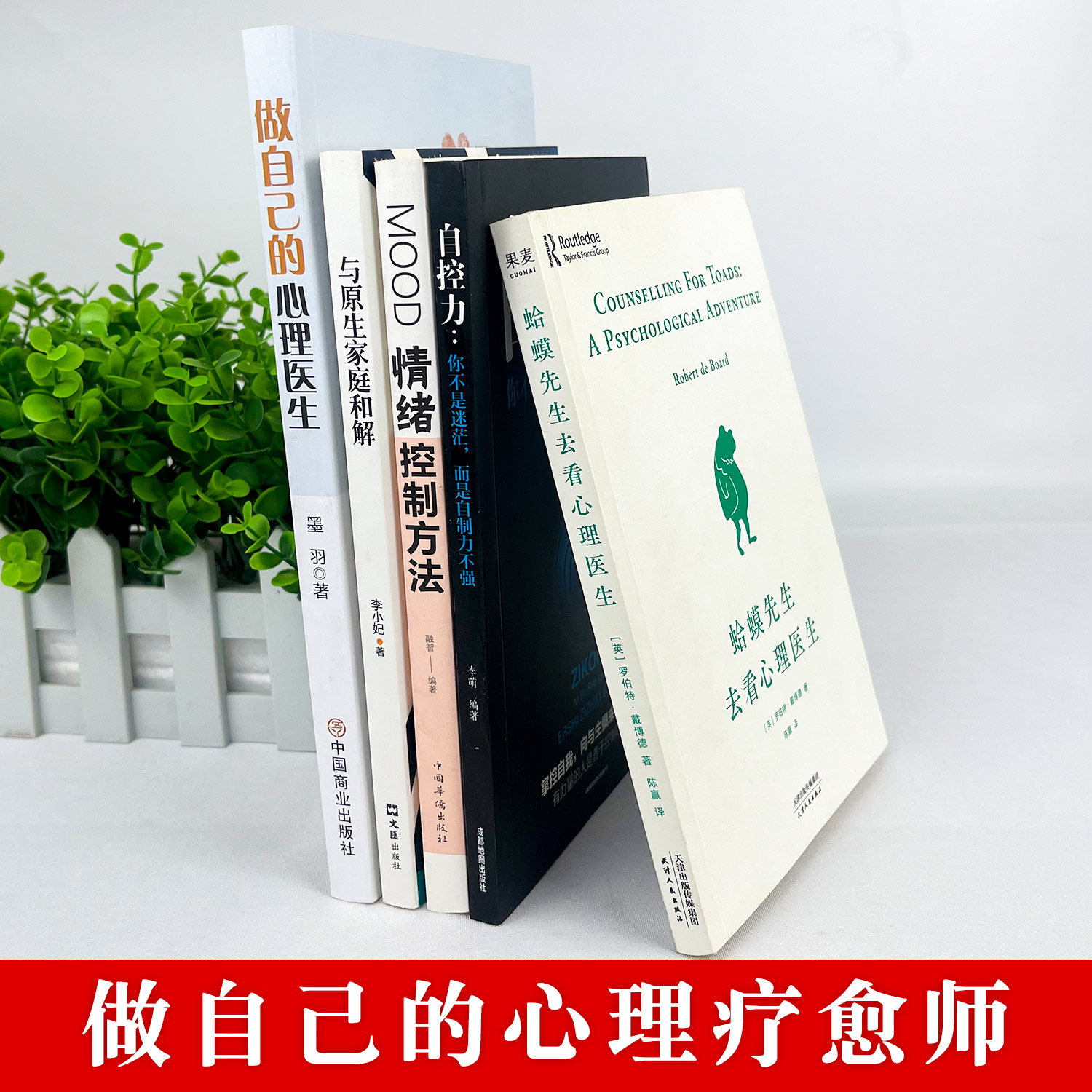 正版全套5册蛤蟆先生去看心理医生做自己的心理医生自控力心理学入门基础书籍癞蛤蟆哈蟆嗼哈莫哈玛哈马哈默青蛙先生心里医生原版-图0