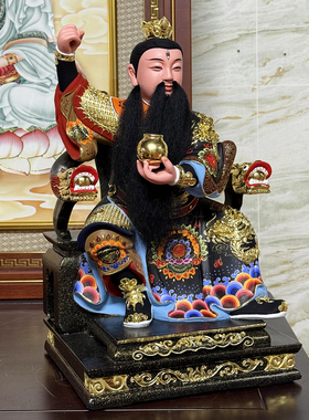 香樟木雕九天应元雷声普化天尊