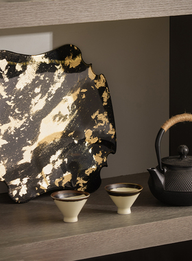 新中式茶空间茶柜茶叶罐摆件