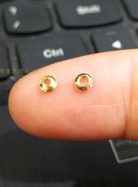 diy18k金路路通锁骨链转运珠贴片