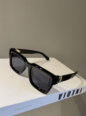 防紫外线方框百搭蓝色片男女墨镜