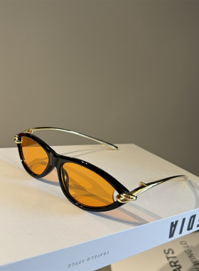 金属打结墨镜女新款复古猫眼