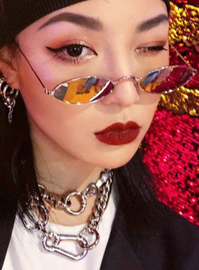 抖音封帆同项链韩版个性锁扣