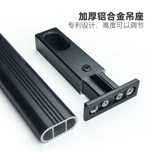顶装衣柜挂衣杆纵向衣通浅柜子悬吊u型竖向短杆柜内横挂竖装吊杆l - 图2