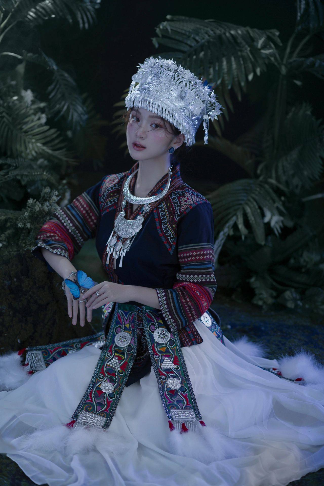 少数民族苗族服装民族风苗疆少女套装头饰项圈土家族旅拍舞台装新,淘宝优惠券,粉丝福利购,淘宝优惠卷