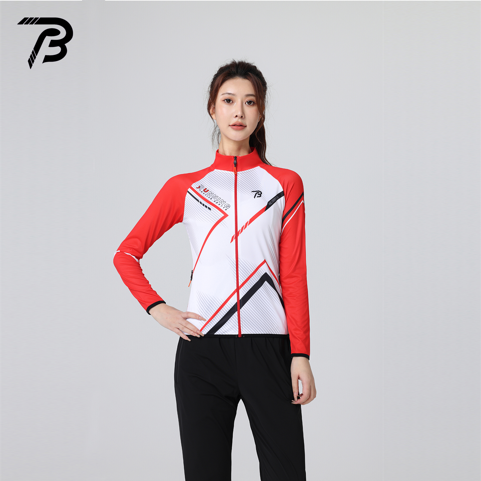 破三体育男女士户外秋冬速干跑步训练服马拉松运动长袖防风衣外套 - 图3