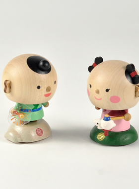 jeancard纳福人偶摇头摆件