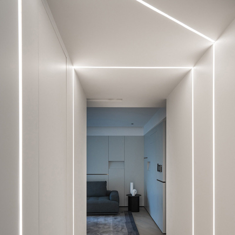 层板灯线槽灯线条灯暗装嵌入式线型灯 led硬灯条铝材线形灯铝槽