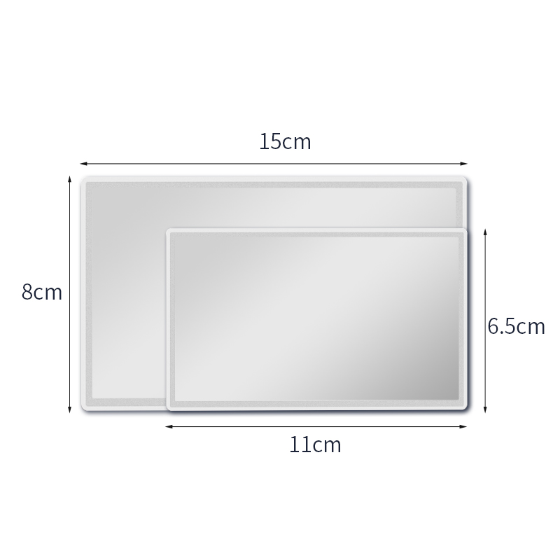 汽车遮阳板化妆镜通用车载内饰用品副驾驶遮光板薄款加装梳妆镜子 - 图1